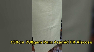 150cm 280gsm Para Aramid FR Viscose Polyester Hỗn hợp vải bảo hộ lao động chống cháy`