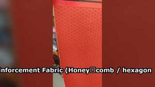 Vải gia cố Aramid (Mẫu hoa hình tổ ong / hình lục giác, màu cam)