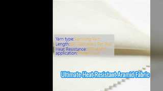 Vải sợi Aramid cường độ cao Vải chịu nhiệt