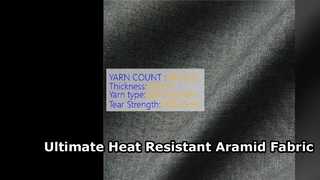 Vải sợi Aramid hiệu suất cao Vải chịu nhiệt