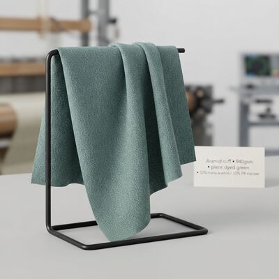 Vải cổ tay chống cháy Aramid 940gsm chống cháy với khả năng chống mài mòn và hóa chất cao cho quần áo chống cháy