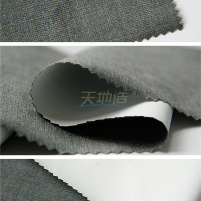 Vải sợi Meta Aramid màu xám với PTFE 150gsm để lót quần áo chữa cháy
