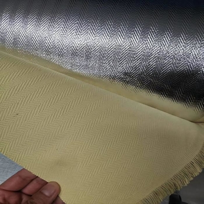 Dệt xương cá Vải Aluminized 100% Para Aramid
