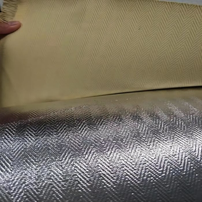 Dệt xương cá Vải Aluminized 100% Para Aramid