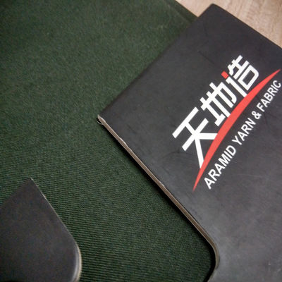 Chống ẩm tốt Vải sợi Aramid màu xanh được làm bằng sợi kéo sợi mang lại độ bền và khả năng chịu nhiệt vượt trội