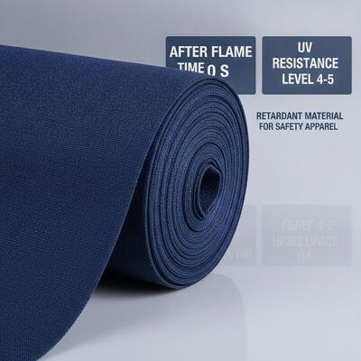 Sau thời gian bốc cháy 0 S Navy Blue Meta Aramid Fabric Kháng UV Mức độ 4 5 Vật liệu chống cháy cho quần áo an toàn