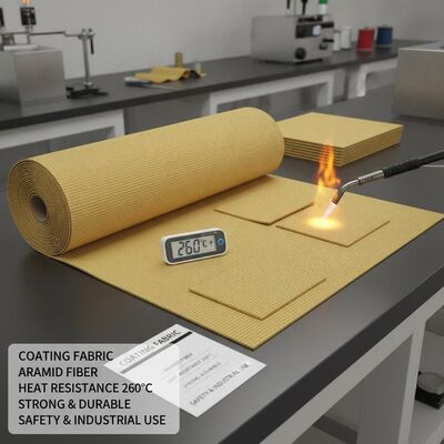 Lớp phủ vải Aramid vải Kháng nhiệt 260 độ vật liệu bền mạnh lý tưởng cho quần áo an toàn và công nghiệp