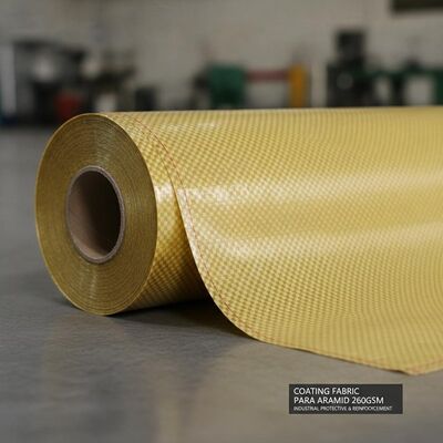 Vải phủ Vải Para Aramid 260GSM Độ linh hoạt cao được sử dụng trong các giải pháp gia cố và thiết bị bảo hộ công nghiệp