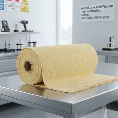 Vải cách nhiệt sợi thủy tinh Kevlar chịu nhiệt độ cao, chống cháy và chống rách