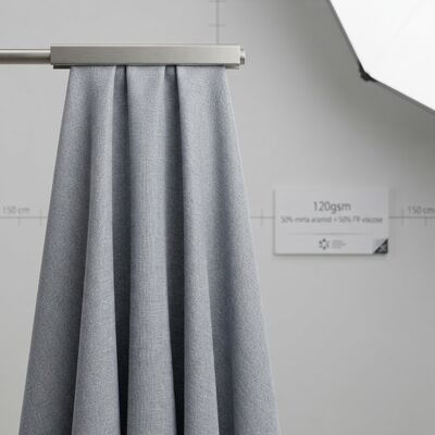50% Meta-Aramid 50% FR Viscose lining fabric - Permanent flame retardant 120 gsm cho quần áo bảo vệ