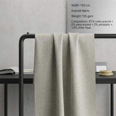 Vải Meta Aramid chống cháy chống tĩnh điện kết hợp sợi Chitin dùng cho quần áo bảo hộ
