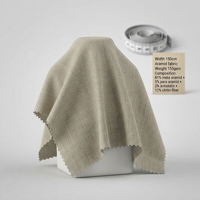 Vải Meta Aramid chống cháy chống tĩnh điện kết hợp sợi Chitin dùng cho quần áo bảo hộ