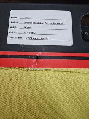 Vải phủ tấm nhôm Aramid có độ bền kéo cao, chống cháy và chống nhiệt độ cao
