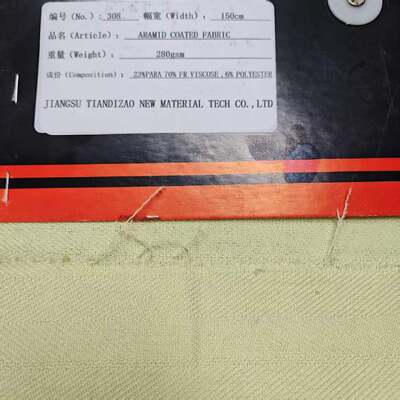 280gm 150cm Độ rộng 23% Para Aramid 70% FR Viscose 6% Polyester trộn chống cháy Meta Aramid Fabric cho quần áo bảo vệ