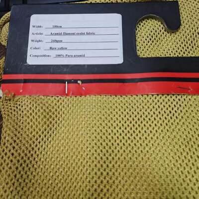Vải Para Aramid chống cắt 260gsm và Vải lưới Aramid rộng 180cm cho quần áo bảo hộ
