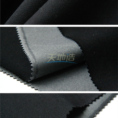 Vải sợi Meta Aramid màu đen 280gsm 93/5/2 với lớp phủ PU