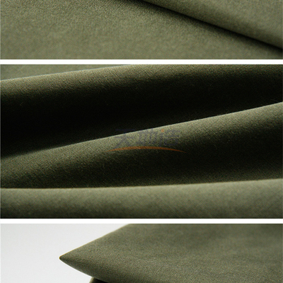 Vải Meta Aramid pha trộn 3A 180gsm màu xanh lá cây cho quần áo bảo hộ