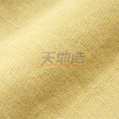 100% Para Aramid Vải 220gsm Màu vàng thô cho Găng tay Chống cắt Chống đâm
