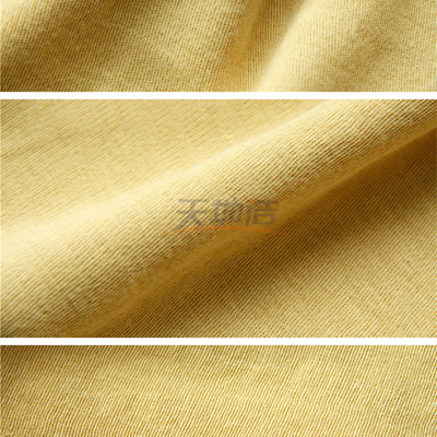 100% Para Aramid Vải 220gsm Màu vàng thô cho Găng tay Chống cắt Chống đâm
