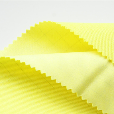 Vải chống tĩnh điện Modacrylic cotton 300gsm màu vàng huỳnh quang cho quần áo bảo hộ