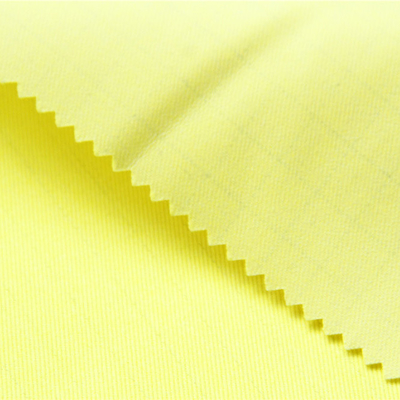 Vải chống tĩnh điện Modacrylic cotton 300gsm màu vàng huỳnh quang cho quần áo bảo hộ