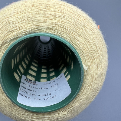 Sợi 66TEX Para Aramid Sợi màu vàng thô Ne18/2 cho găng tay chống cắt