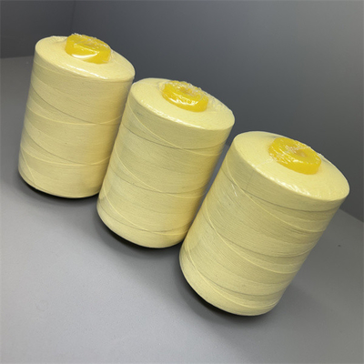 Chỉ may Ne20/3 Para Aramid NFPA1971 Màu vàng thô cho băng tải công nghiệp