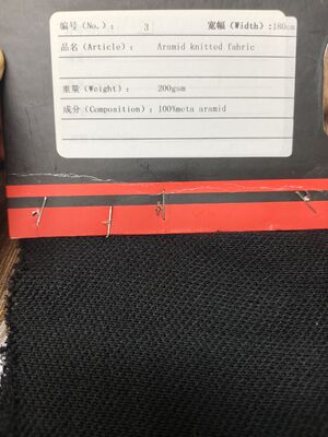 Vải dệt kim Aramid chống cháy với độ bền kéo cao và khả năng chống nhiệt tuyệt vời cho an toàn công nghiệp
