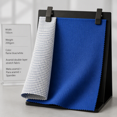 Vải Aramid kéo dài hai lớp với khả năng chống cháy tự nhiên và khả năng chống rách cao cho quần áo bảo vệ
